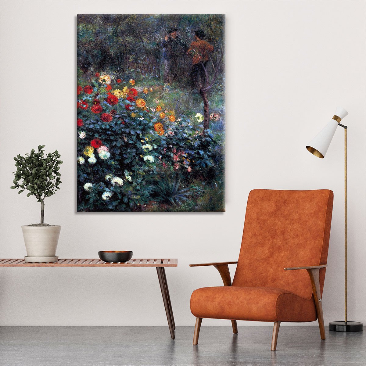 Garden in the street Cortot Montmartre by Renoir Canvas Print or Poster