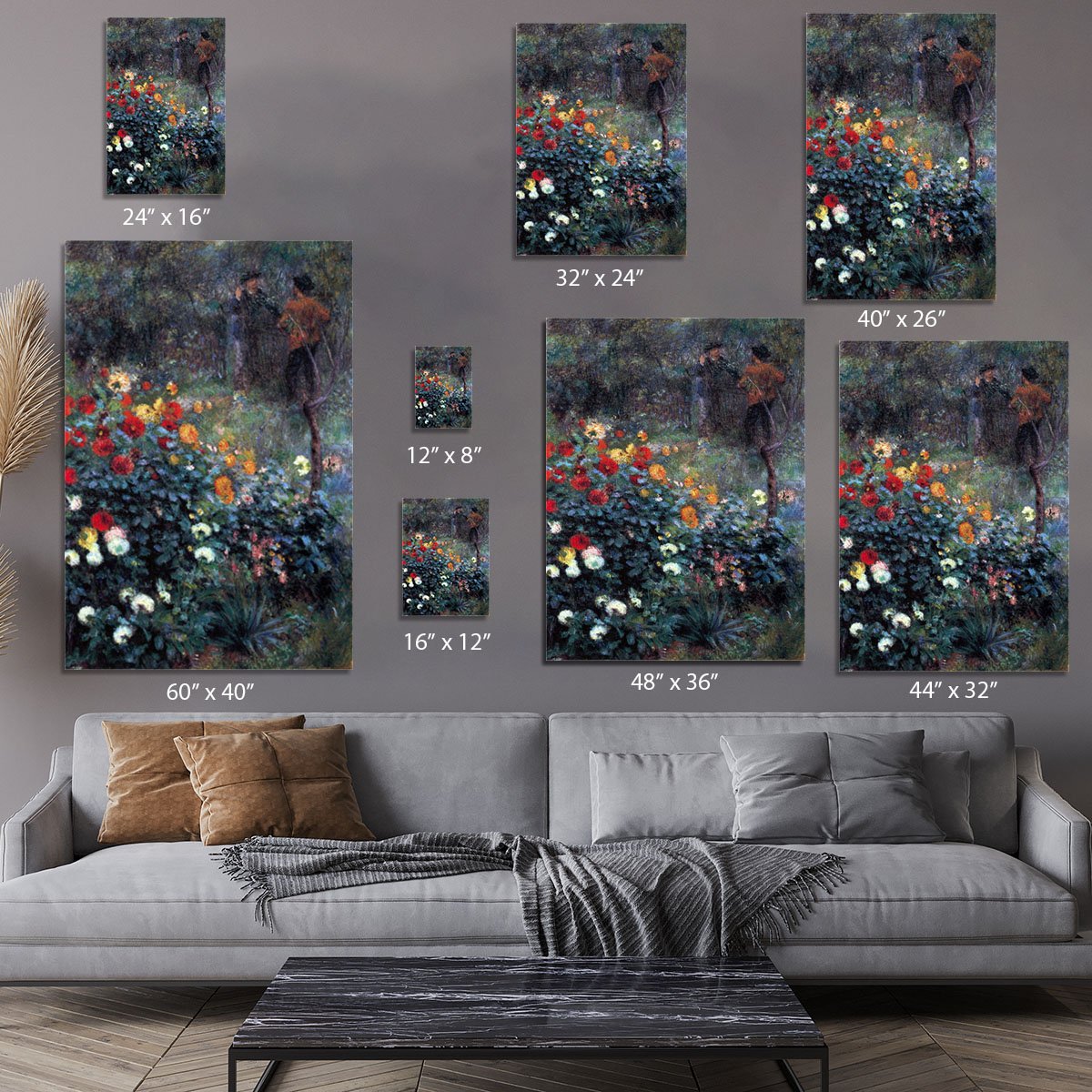 Garden in the street Cortot Montmartre by Renoir Canvas Print or Poster