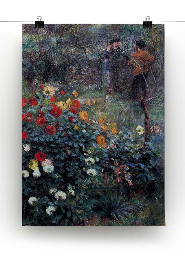 Garden in the street Cortot Montmartre by Renoir Canvas Print or Poster - Canvas Art Rocks - 2