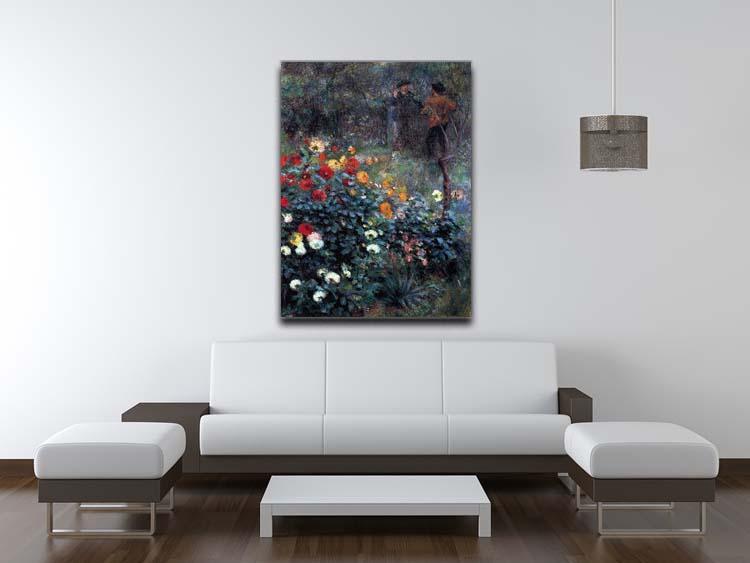 Garden in the street Cortot Montmartre by Renoir Canvas Print or Poster - Canvas Art Rocks - 4