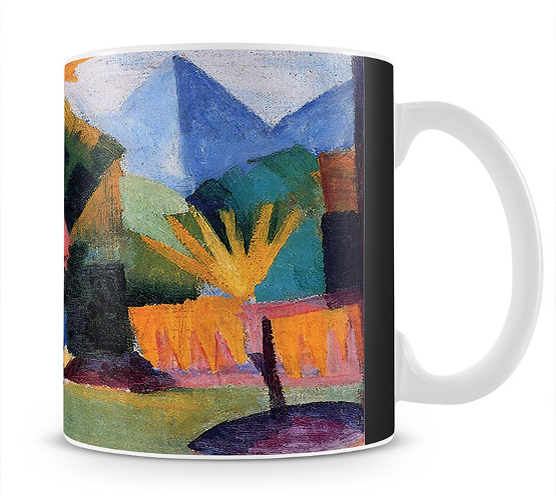 Garden on the lake of Thun by Macke Mug - Canvas Art Rocks - 1