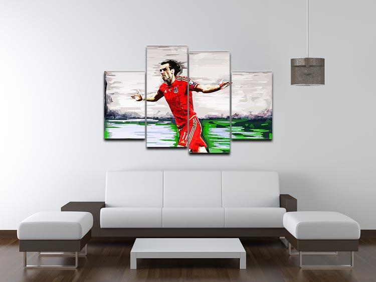 Gareth Bale 4 Split Panel Canvas - Canvas Art Rocks - 3