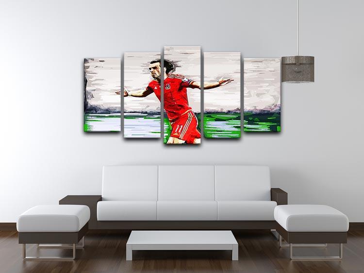 Gareth Bale 5 Split Panel Canvas - Canvas Art Rocks - 3