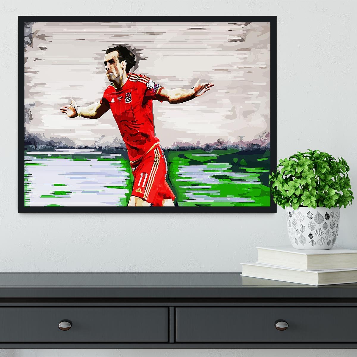 Gareth Bale Framed Print - Canvas Art Rocks - 2