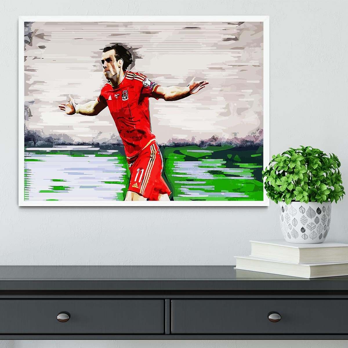 Gareth Bale Framed Print - Canvas Art Rocks -6