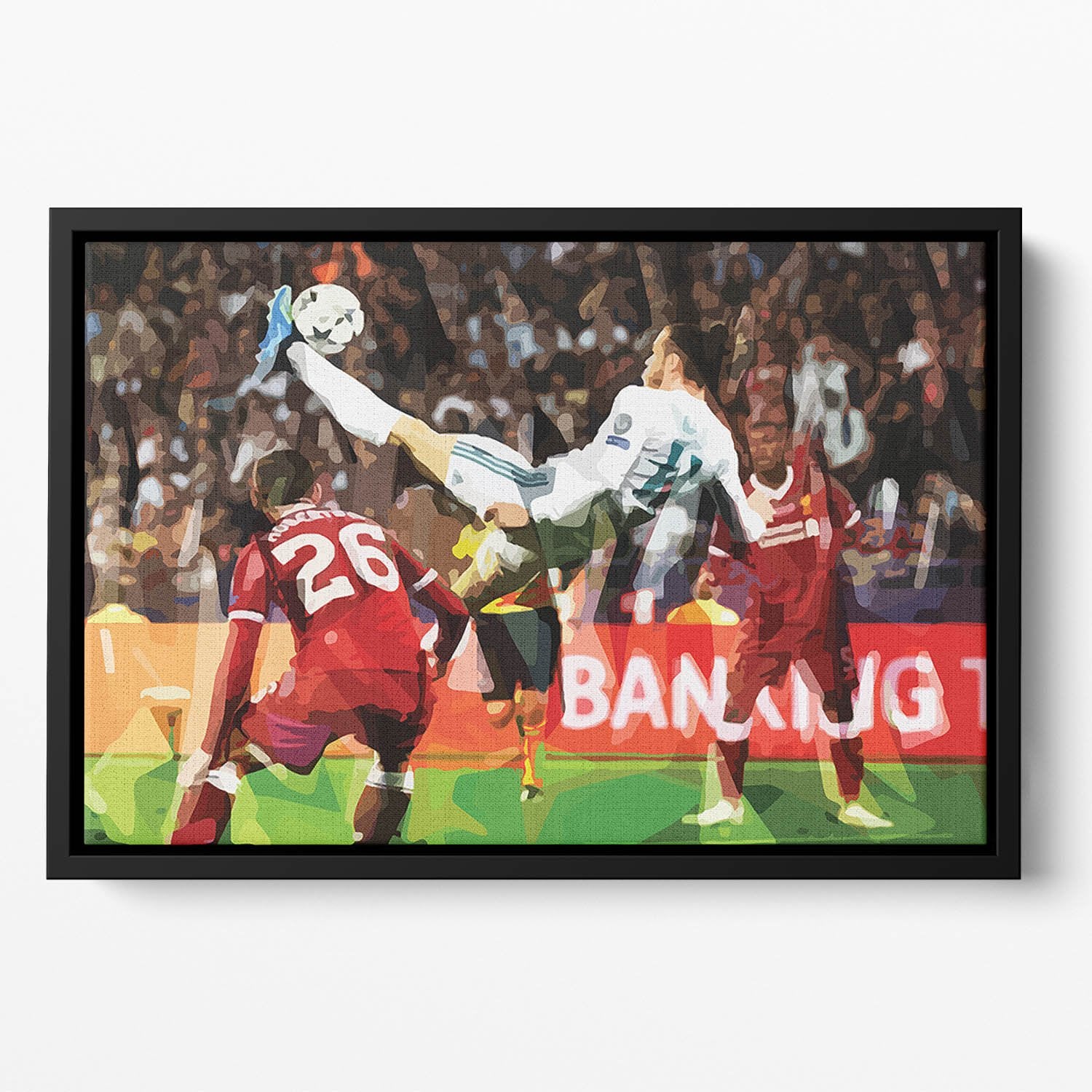 Gareth Bale Overhead Kick Floating Framed Canvas