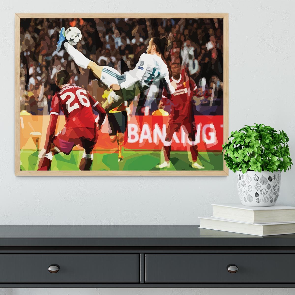 Gareth Bale Overhead Kick Framed Print - Canvas Art Rocks - 4