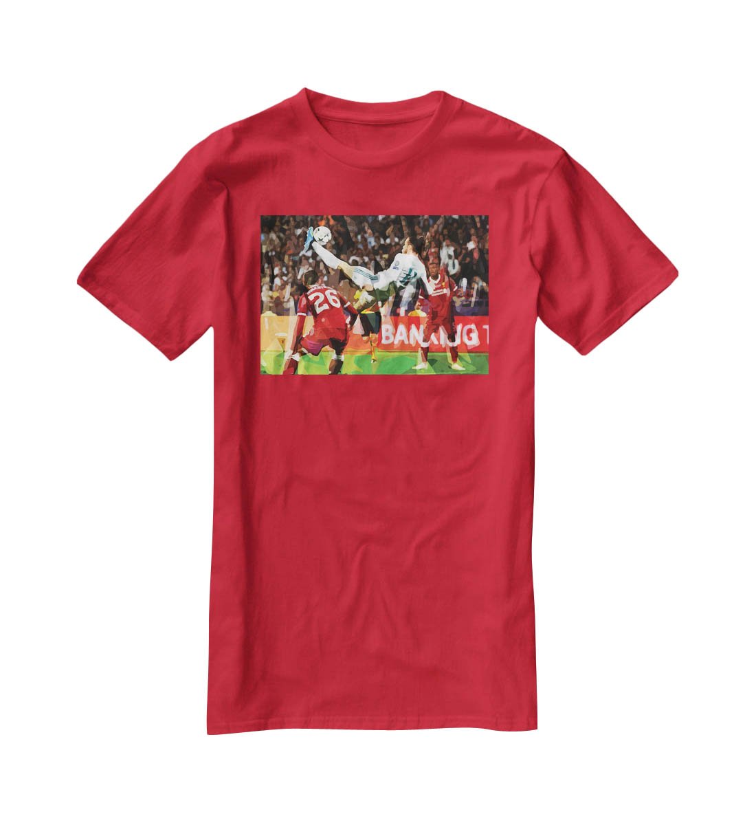 Gareth Bale Overhead Kick T-Shirt - Canvas Art Rocks - 4