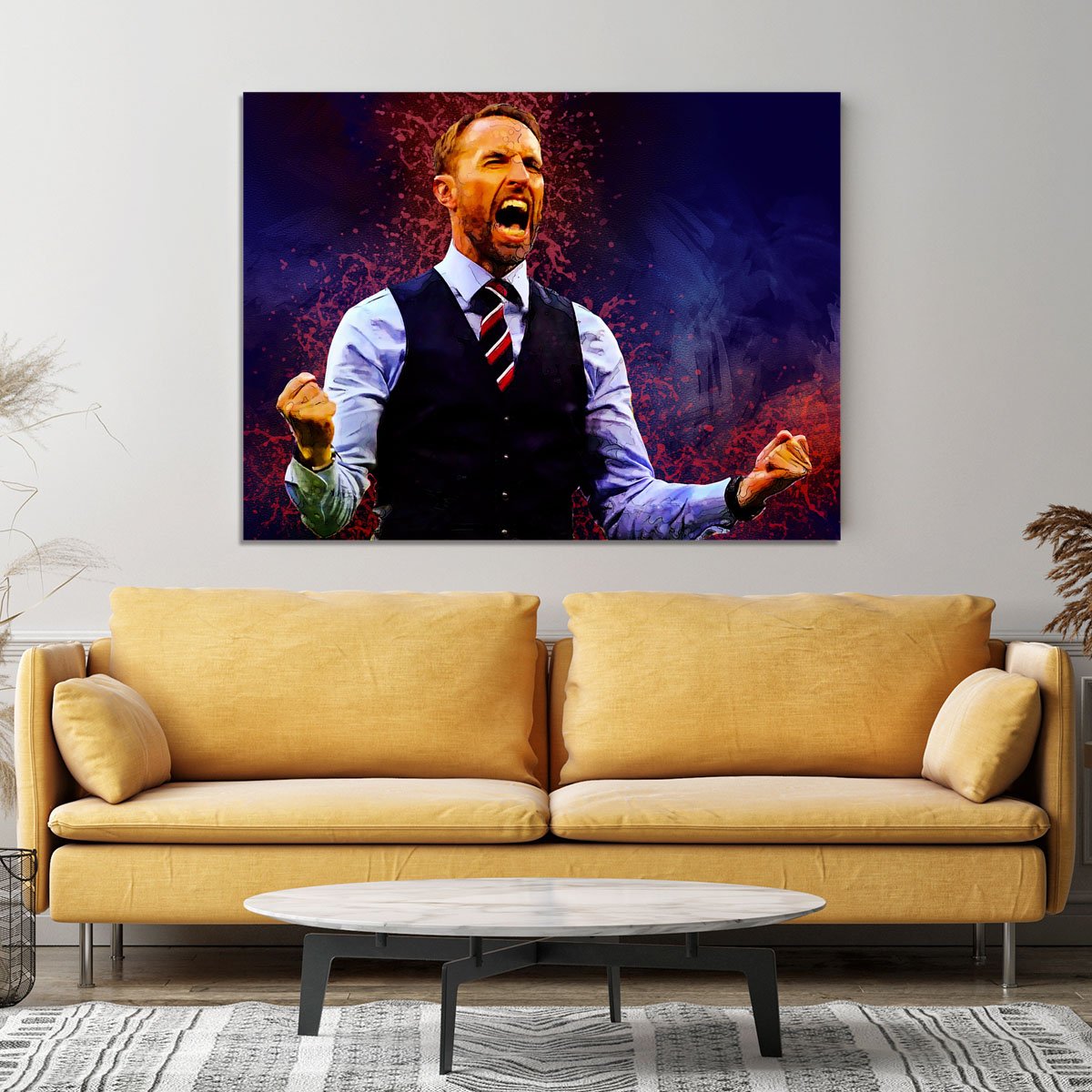 Gareth Southgate England Canvas Print or Poster