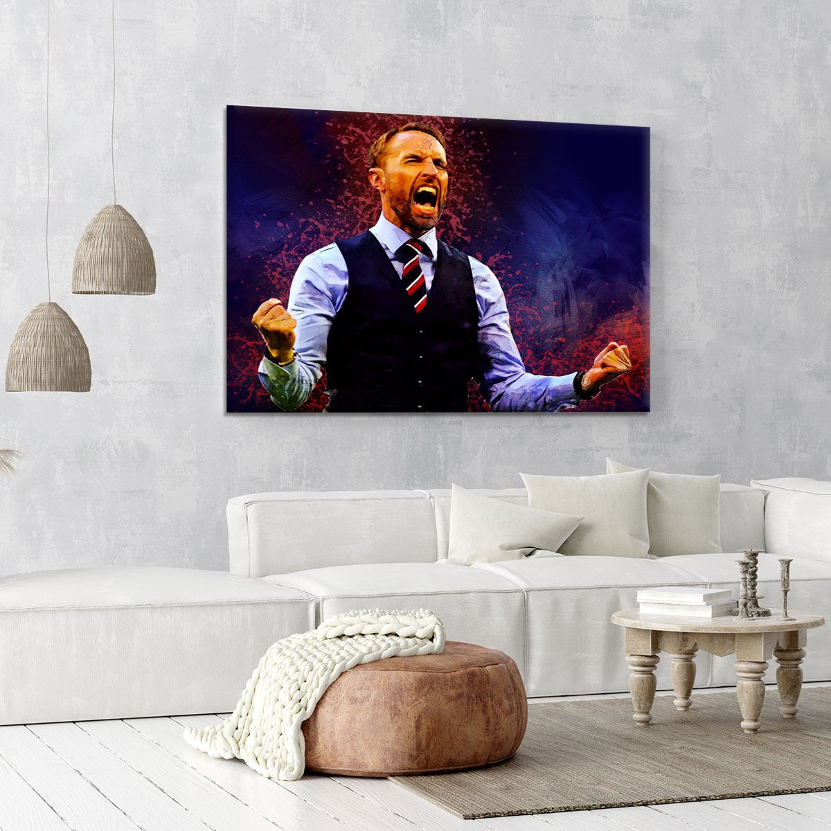 Gareth Southgate England Canvas Print or Poster