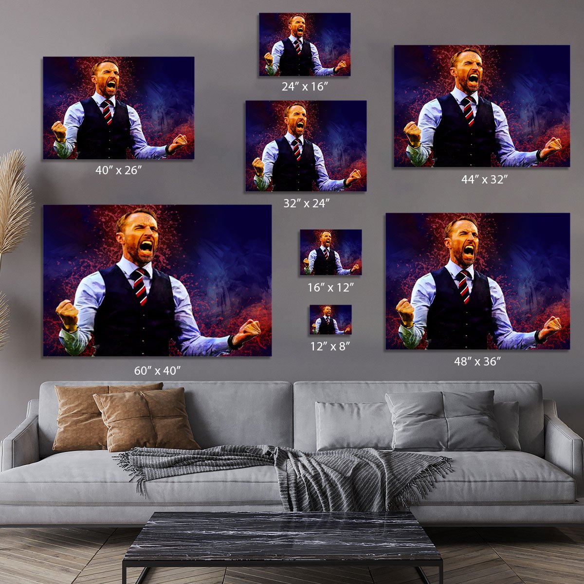 Gareth Southgate England Canvas Print or Poster