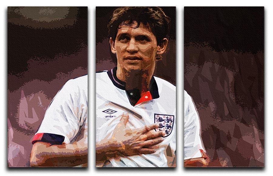 Gary Lineker England 3 Split Panel Canvas Print - Canvas Art Rocks - 1
