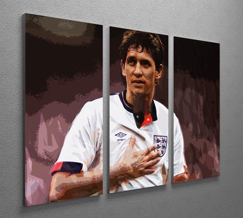 Gary Lineker England 3 Split Panel Canvas Print - Canvas Art Rocks - 2