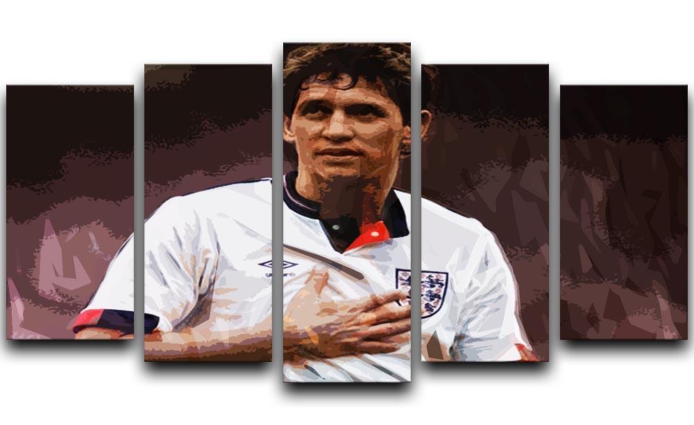 Gary Lineker England 5 Split Panel Canvas  - Canvas Art Rocks - 1