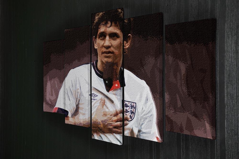 Gary Lineker England 5 Split Panel Canvas - Canvas Art Rocks - 2