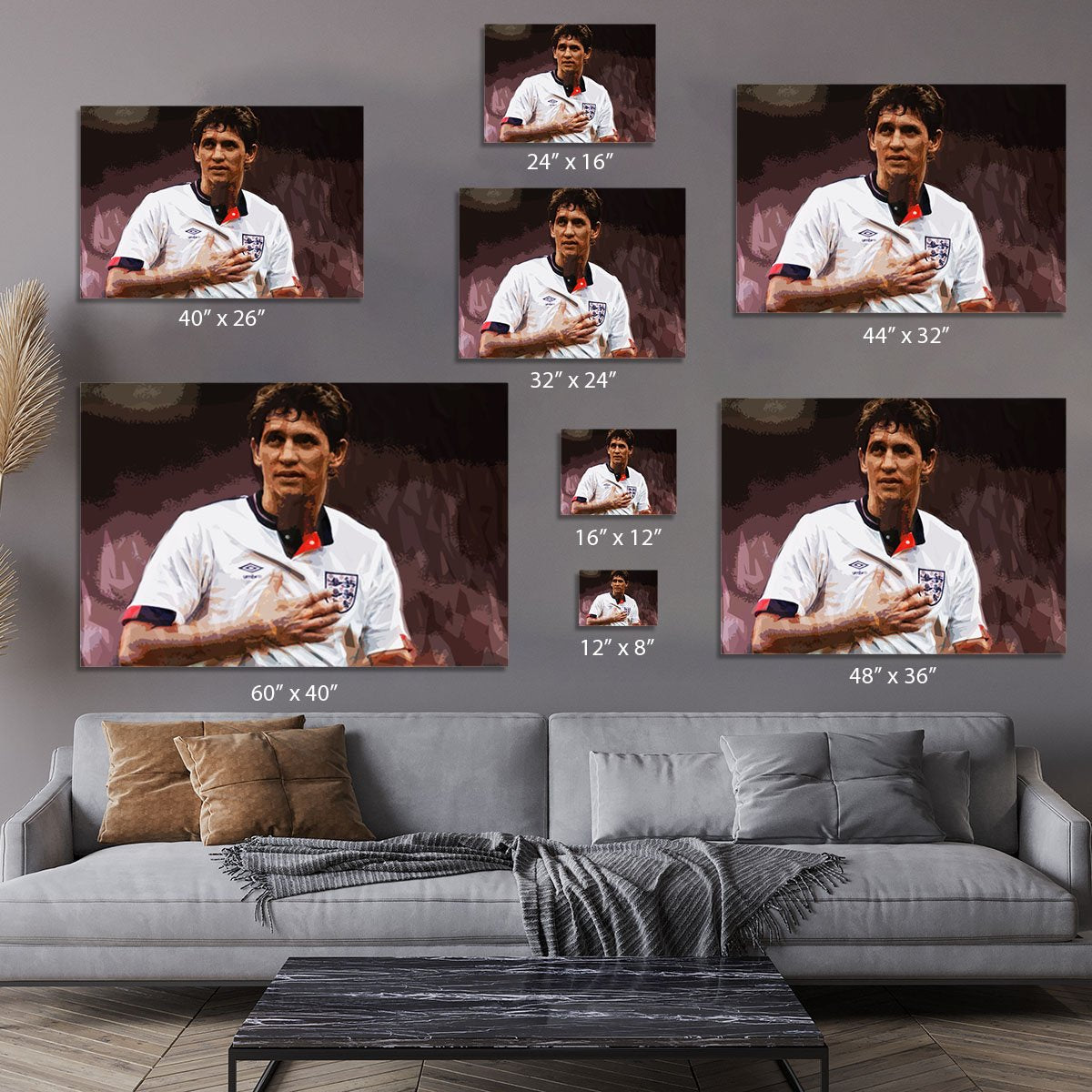 Gary Lineker England Canvas Print or Poster