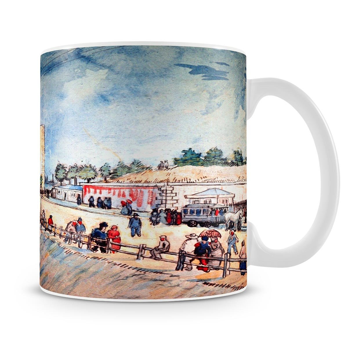 Gate in the Paris Ramparts by Van Gogh Mug - Canvas Art Rocks - 4