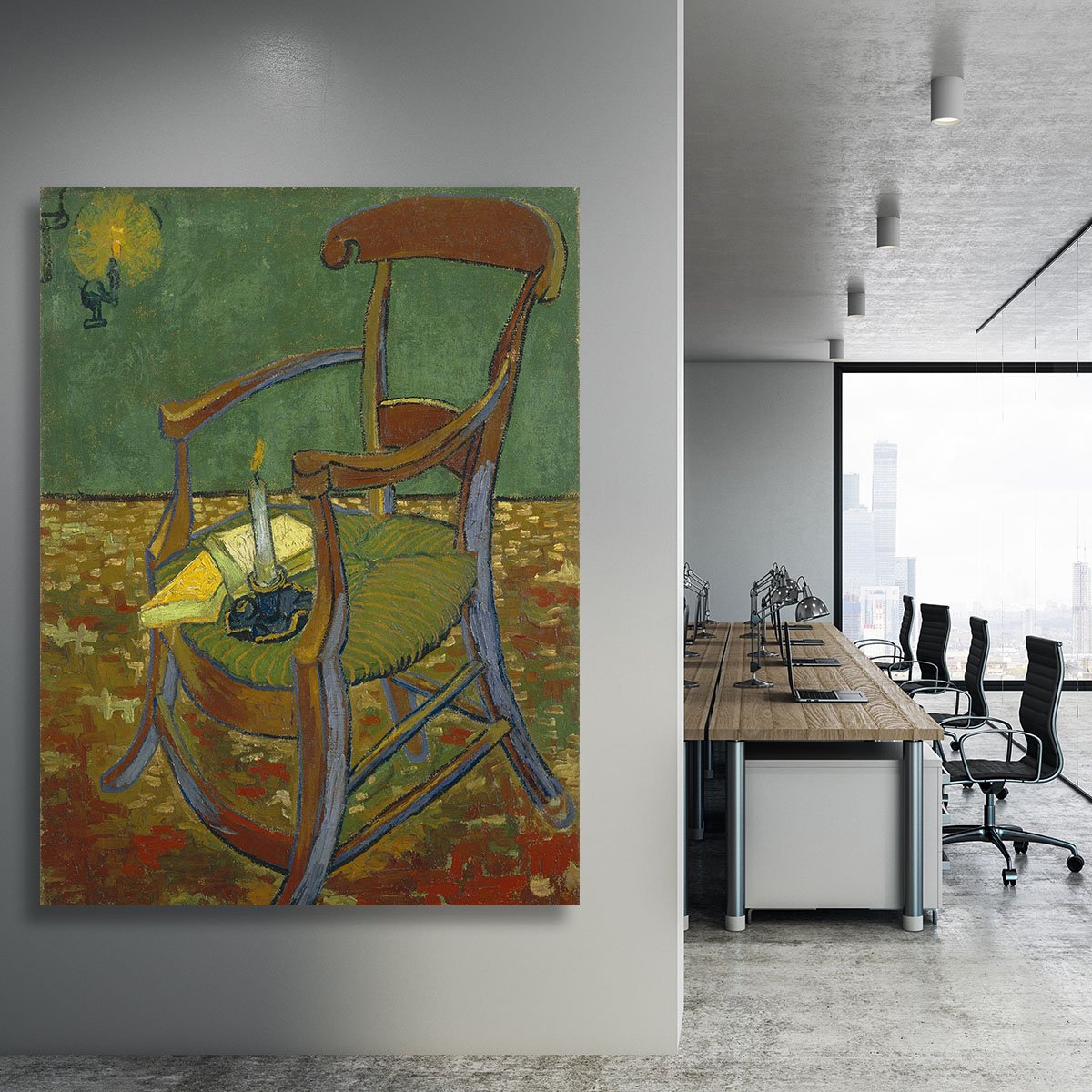 Gauguins chair by Van Gogh Canvas Print or Poster
