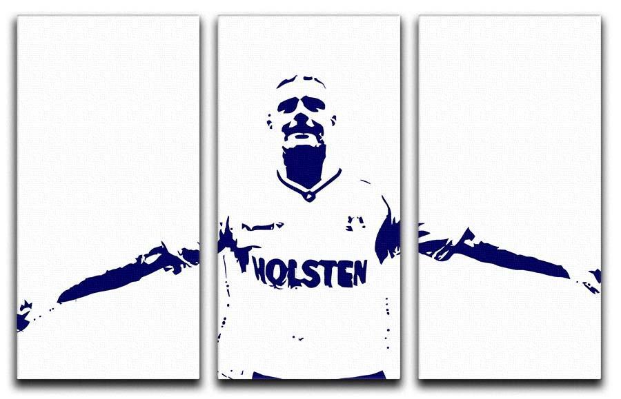 Gazza 3 Split Panel Canvas Print - Canvas Art Rocks - 1