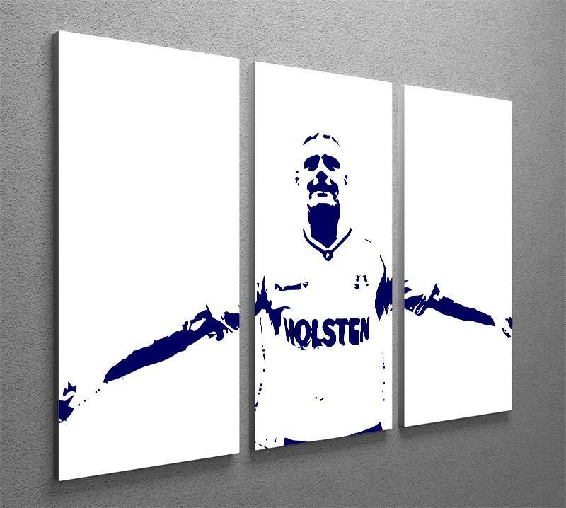 Gazza 3 Split Panel Canvas Print - Canvas Art Rocks - 2