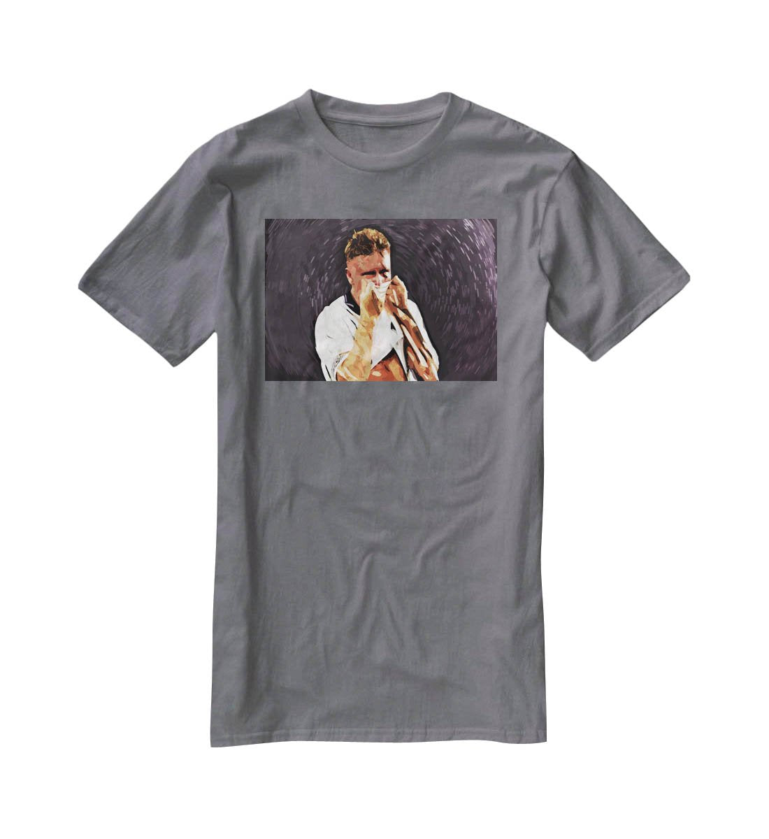 Gazza Tears at Italia '90 T-Shirt - Canvas Art Rocks - 3