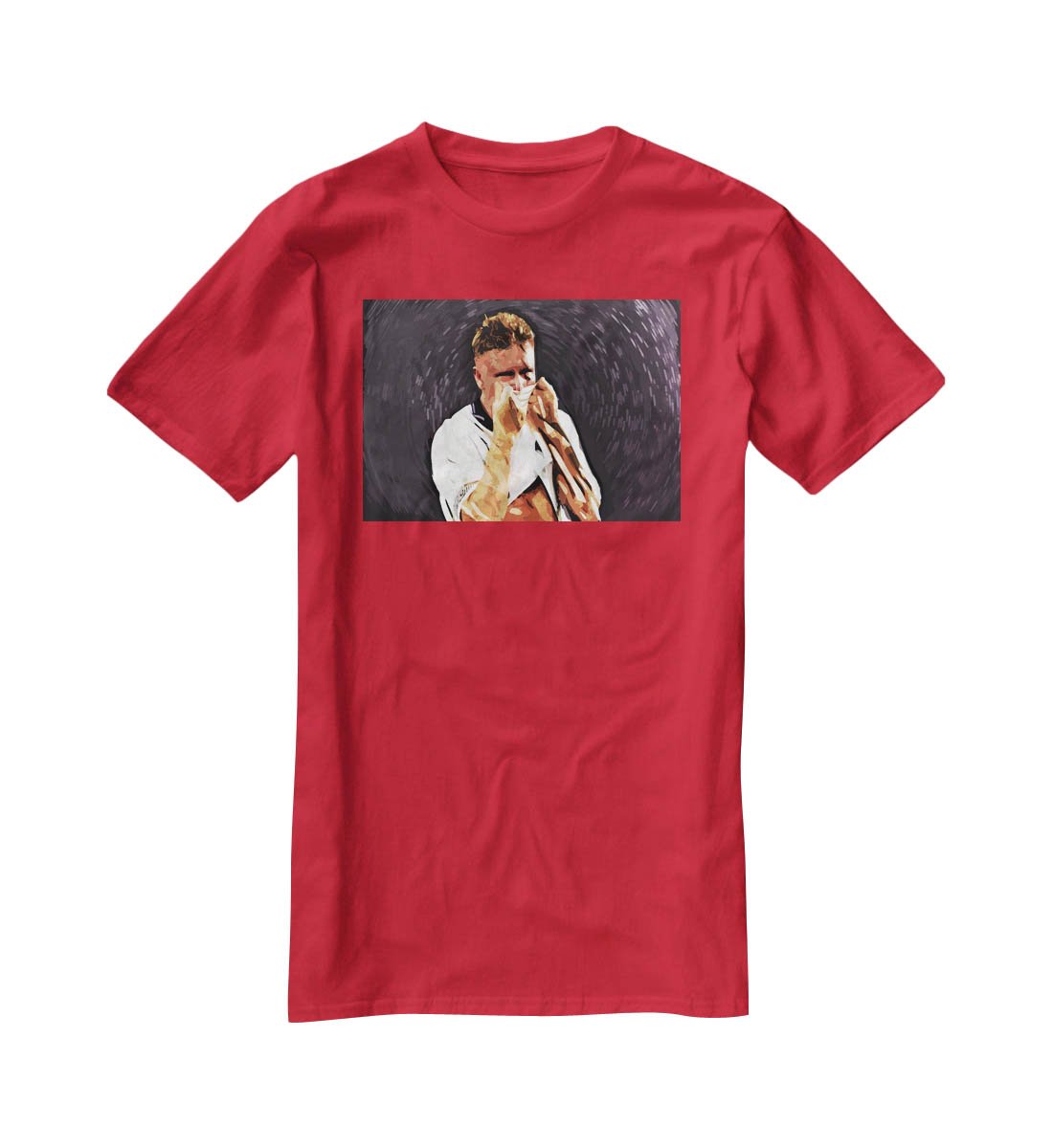 Gazza Tears at Italia '90 T-Shirt - Canvas Art Rocks - 4