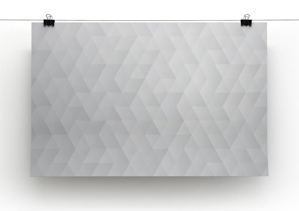 Geometric style abstract grey Canvas Print or Poster - Canvas Art Rocks - 2