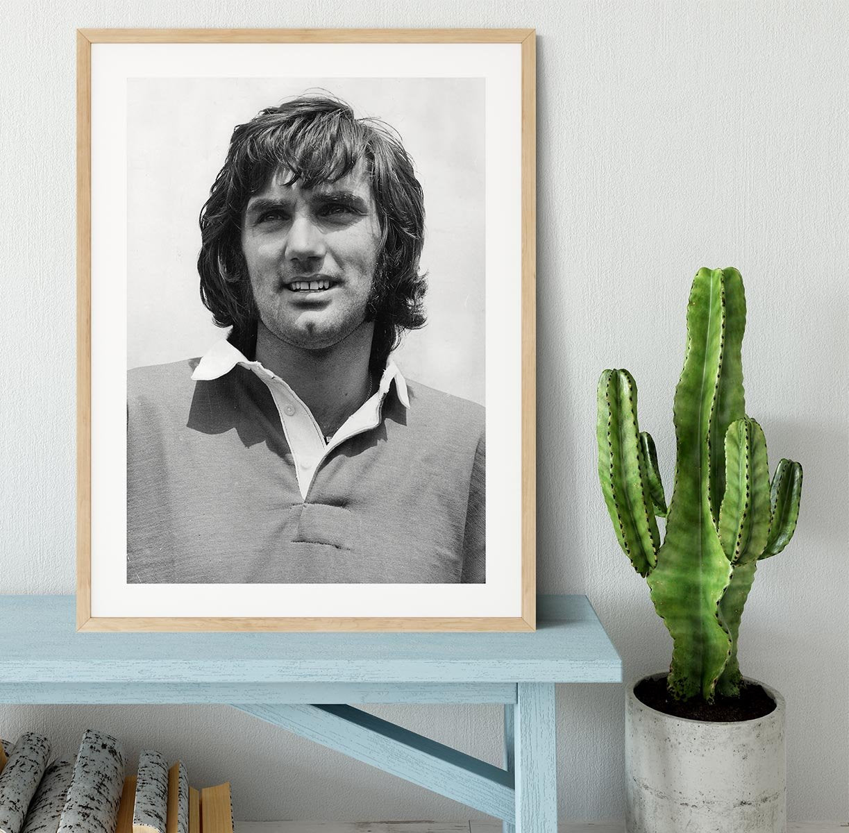 George Best Icon Framed Print - Canvas Art Rocks - 3