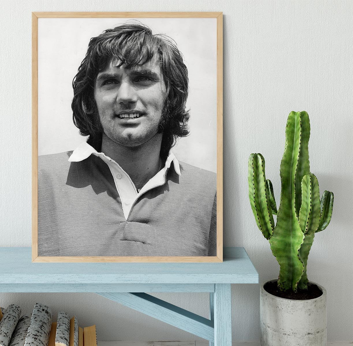 George Best Icon Framed Print - Canvas Art Rocks - 4