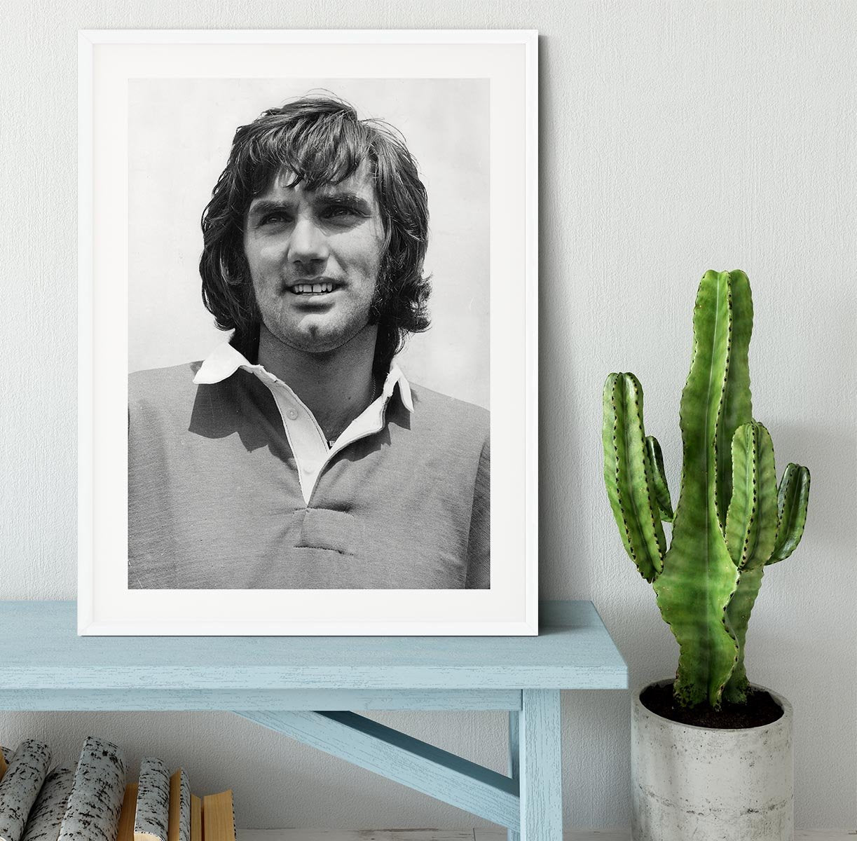 George Best Icon Framed Print - Canvas Art Rocks - 5