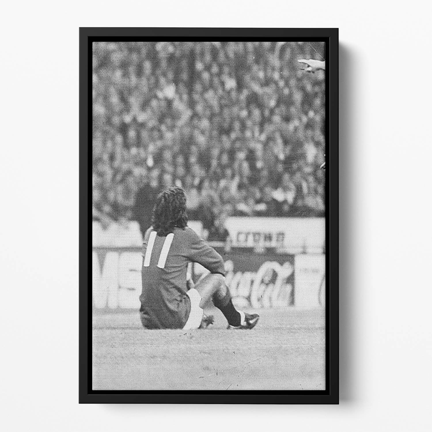George Best Protest Floating Framed Canvas