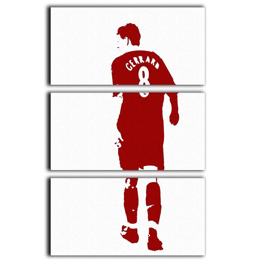 Gerrard Pop Art 3 Split Panel Canvas Print - Canvas Art Rocks - 1