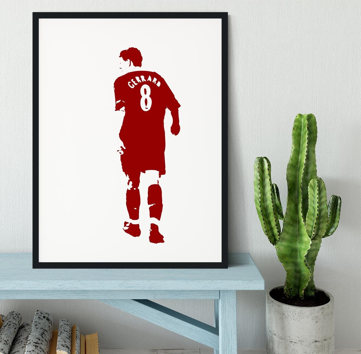 Gerrard Pop Art Framed Print - Canvas Art Rocks - 1