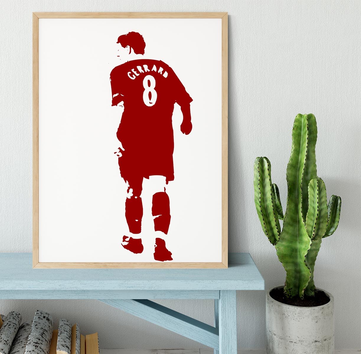 Gerrard Pop Art Framed Print - Canvas Art Rocks - 4