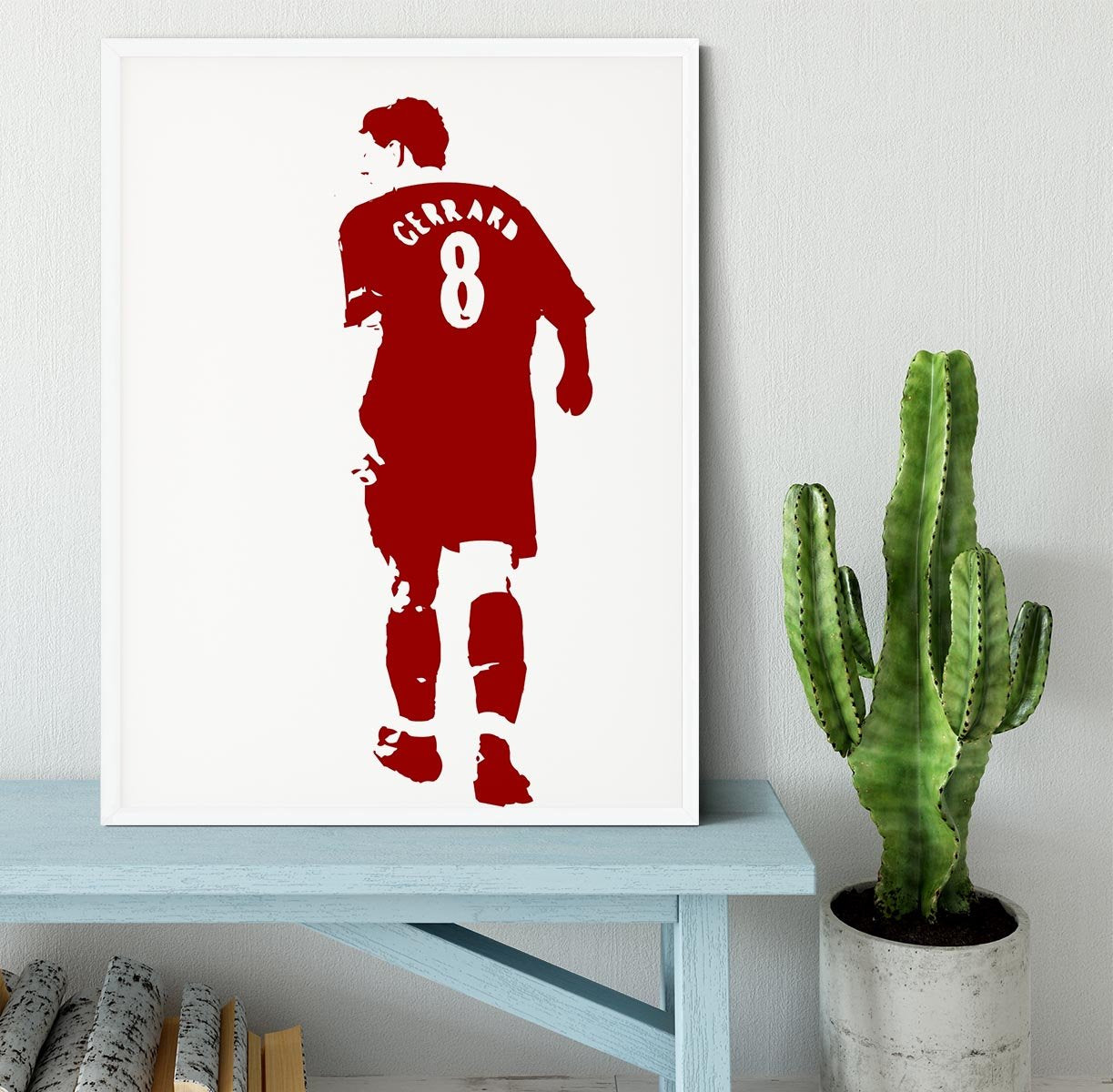 Gerrard Pop Art Framed Print - Canvas Art Rocks -6