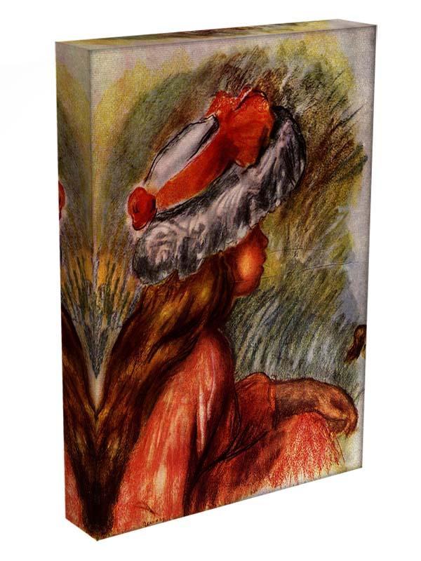 Girl head by Renoir Canvas Print or Poster - Canvas Art Rocks - 3