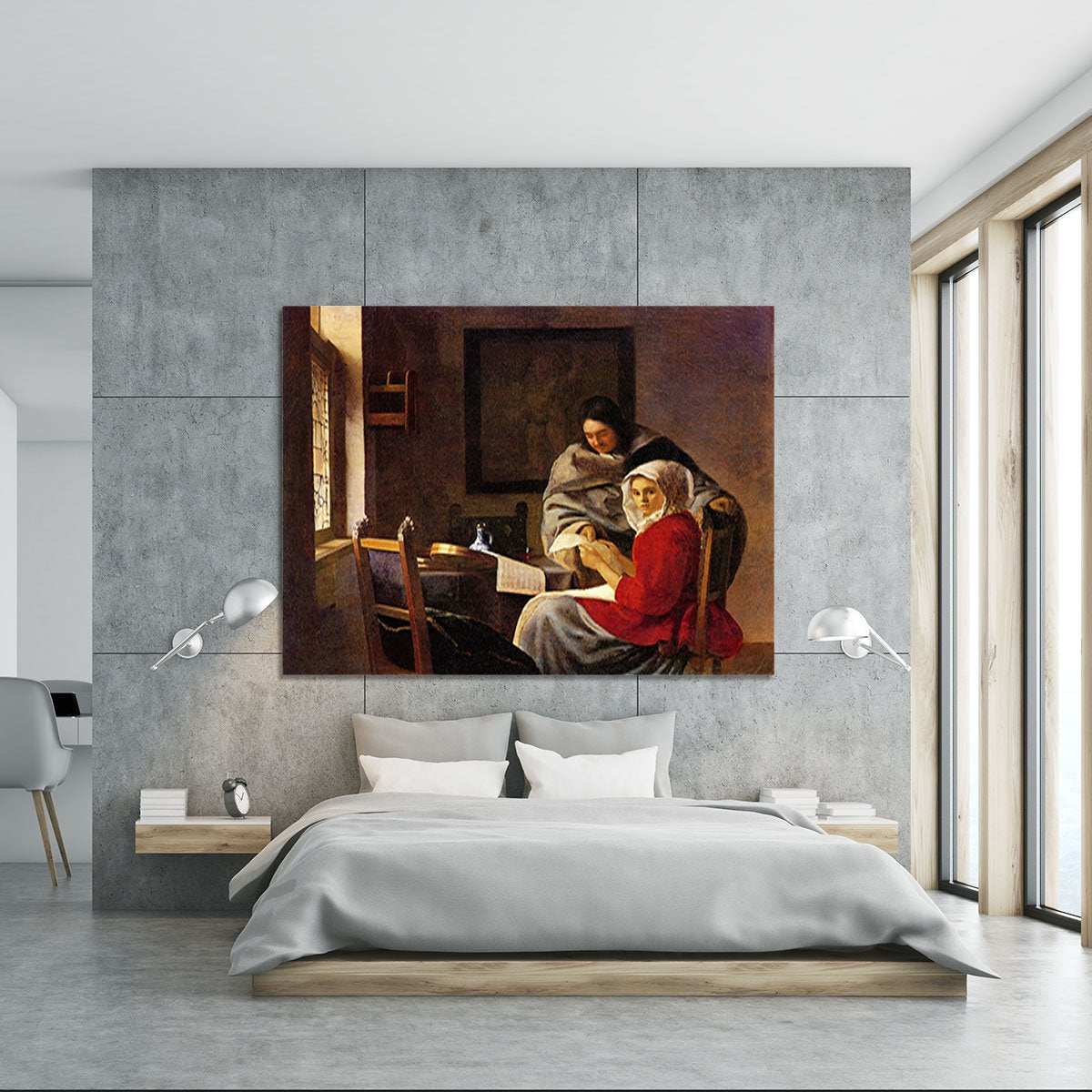 Girl interrupted in her music Canvas Print or Poster
