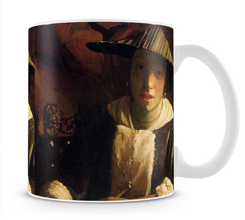 Girl with a flute by Vermeer Mug - Canvas Art Rocks - 1