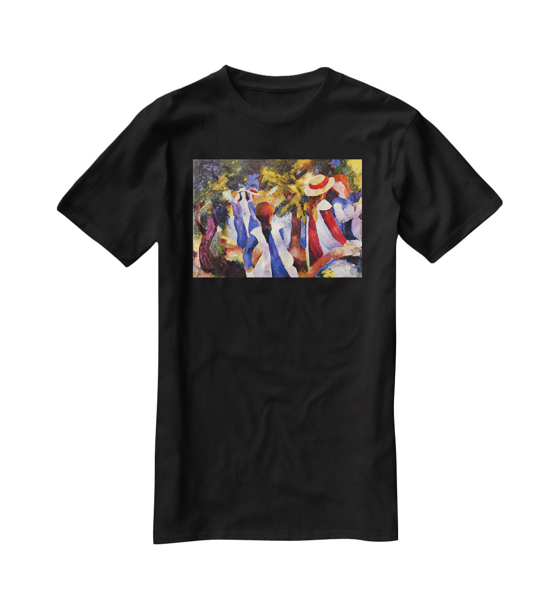 Girls in the Open by August Macke T-Shirt - Canvas Art Rocks - 1
