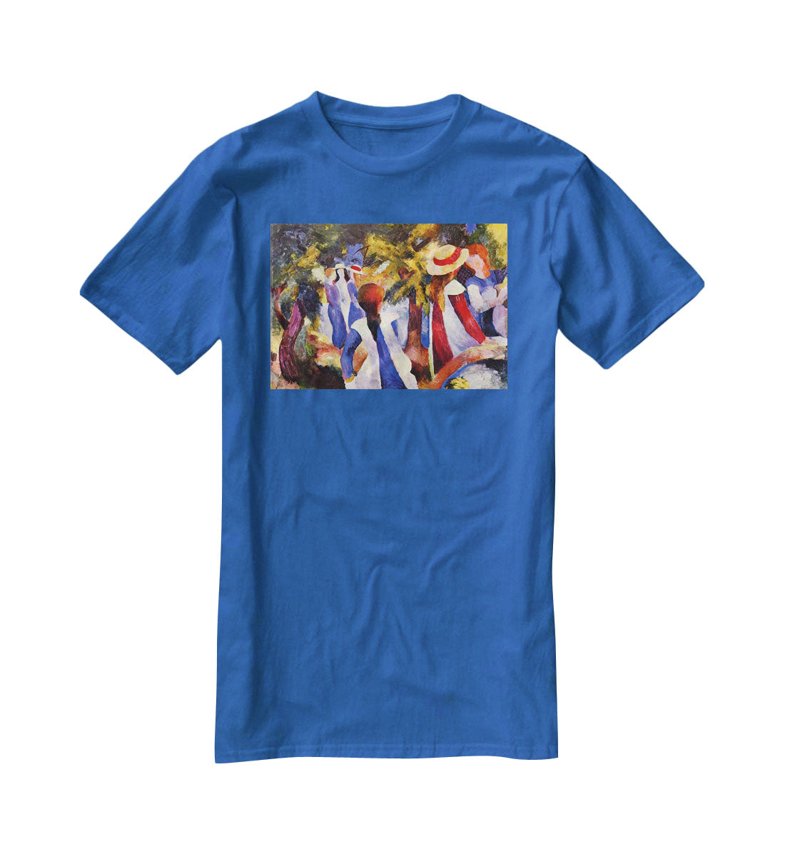 Girls in the Open by August Macke T-Shirt - Canvas Art Rocks - 2