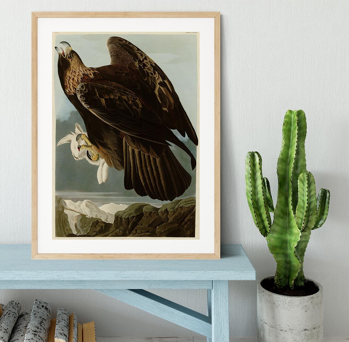 Golden Eagle by Audubon Framed Print - Canvas Art Rocks - 3