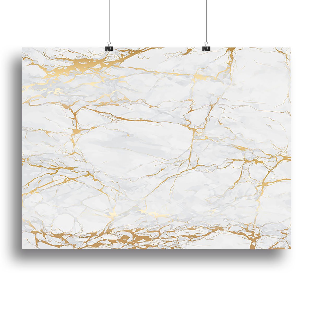 Golden Marble Canvas Print or Poster