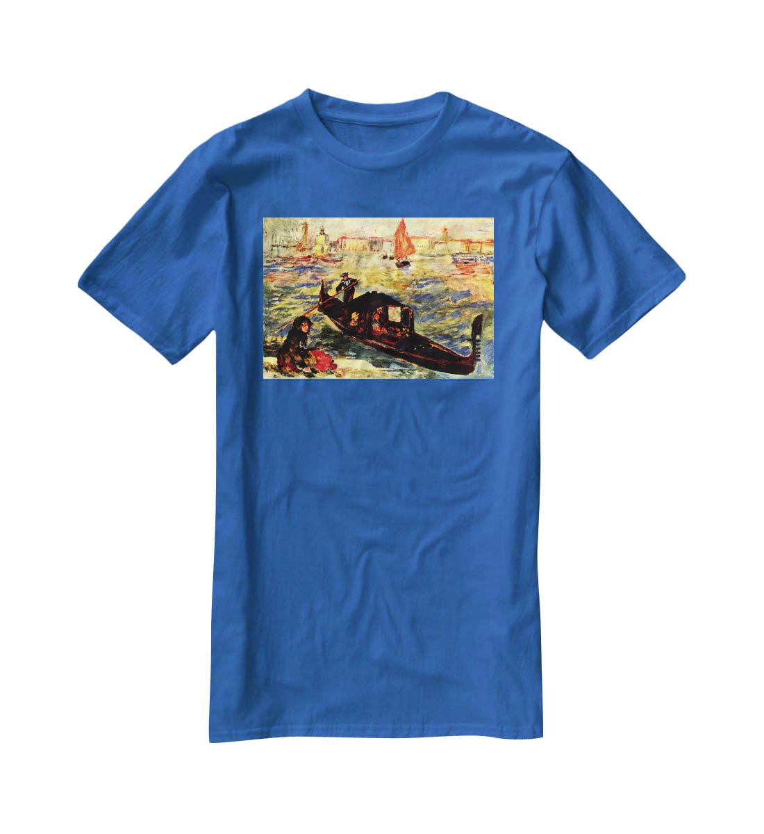 Gondola on the Canale Grande by Renoir T-Shirt - Canvas Art Rocks - 2