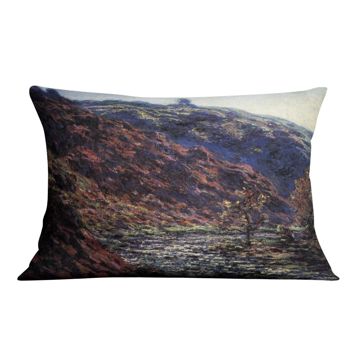 Gorge of the Petite Creuse by Monet Throw Pillow