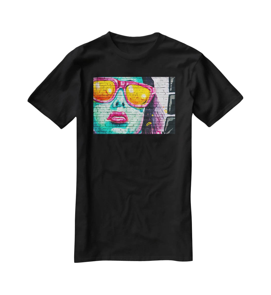 Graffiti Glasses T-Shirt - Canvas Art Rocks - 1