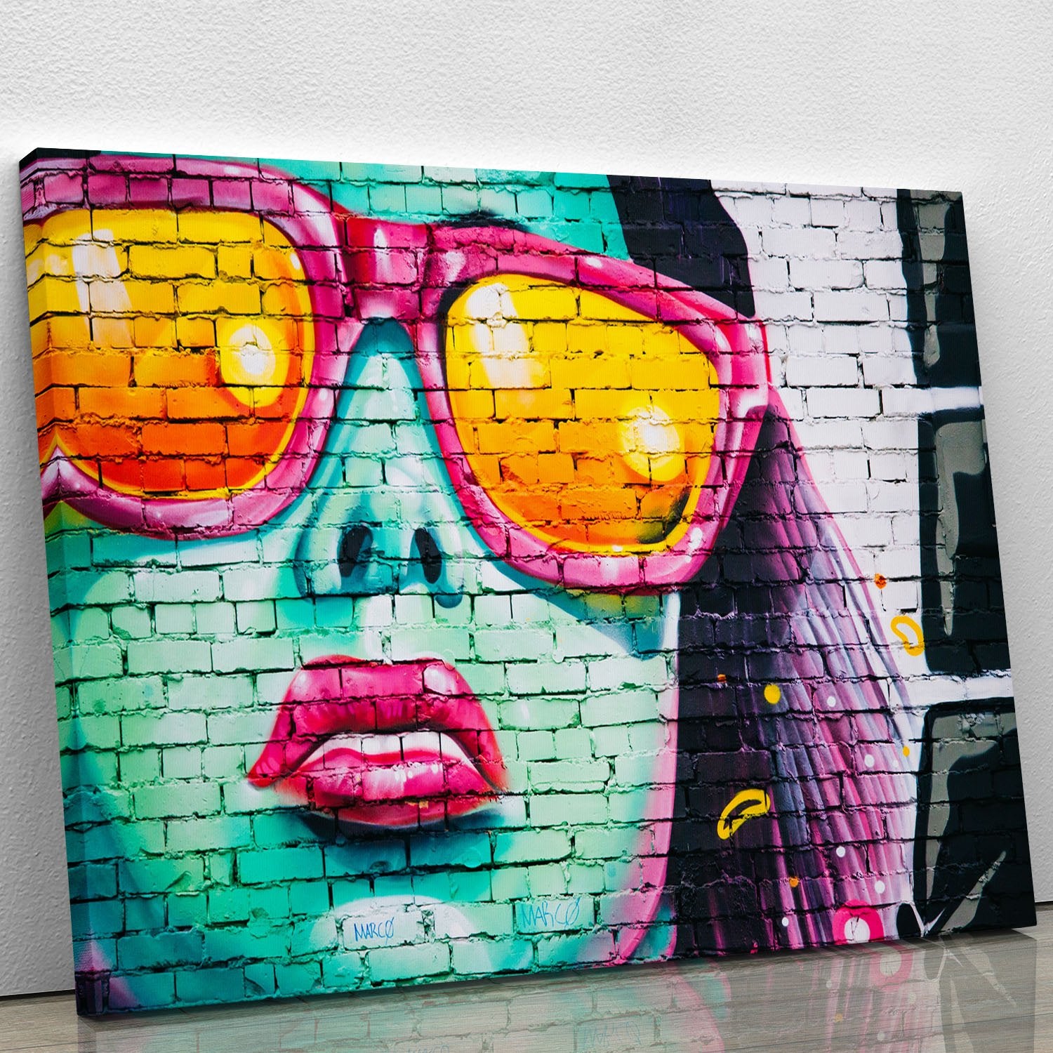 Graffiti Glasses Canvas Print or Poster
