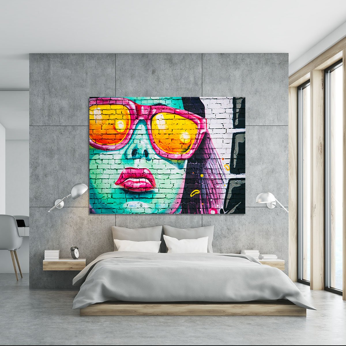 Graffiti Glasses Canvas Print or Poster