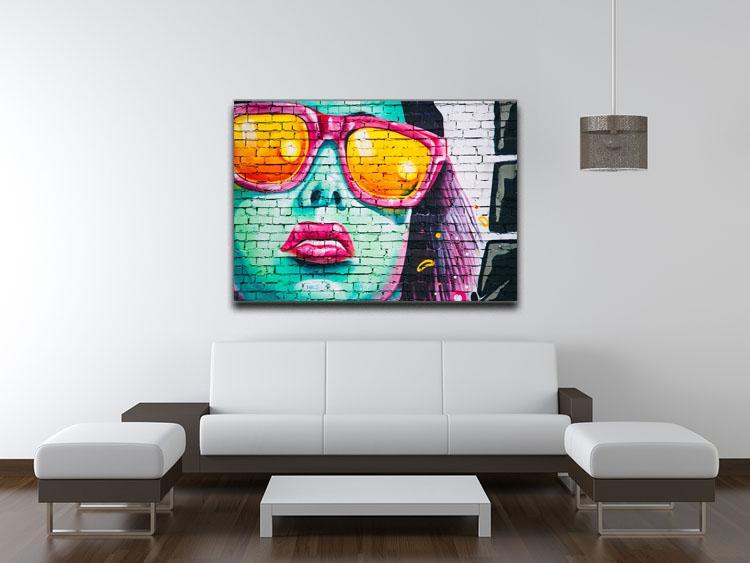 Graffiti Glasses Canvas Print or Poster - Canvas Art Rocks - 4