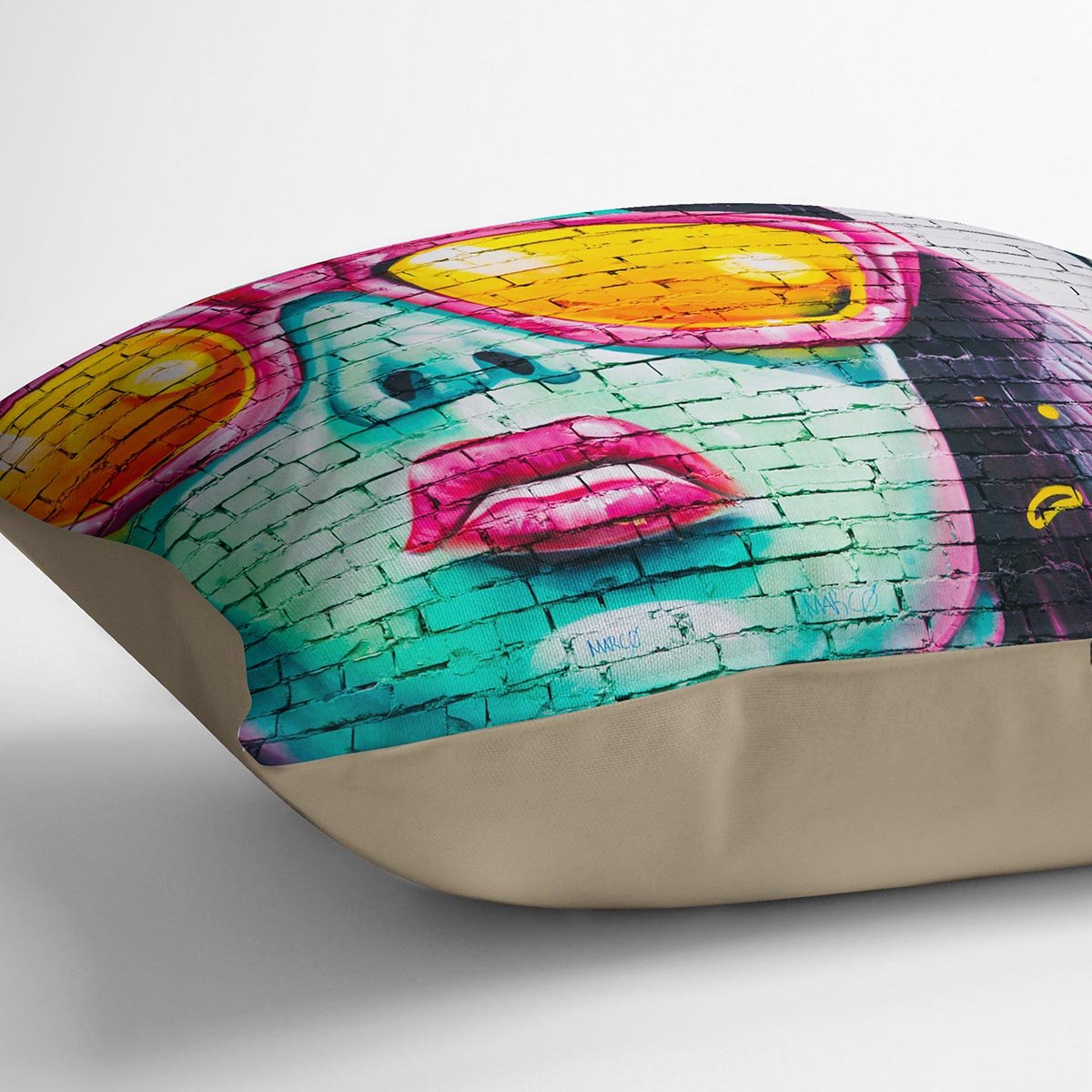 Graffiti Glasses Cushion