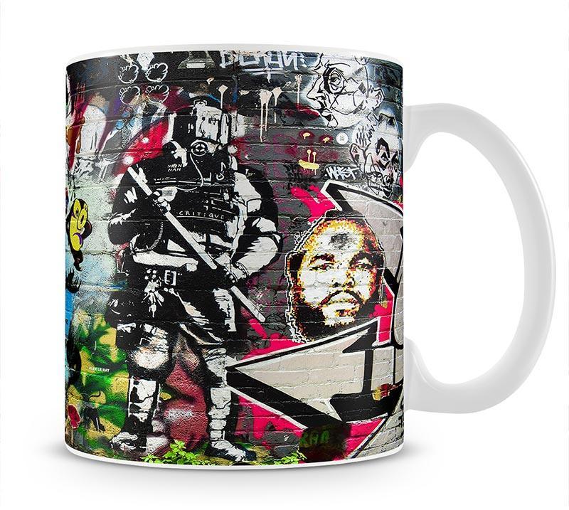 Graffiti Wall Abstract Mug - Canvas Art Rocks - 1